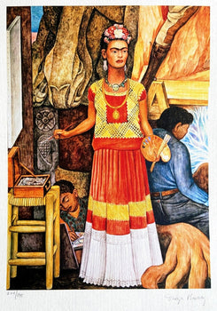 Diego Rivera Lithograph Coa Numbered A Hand
