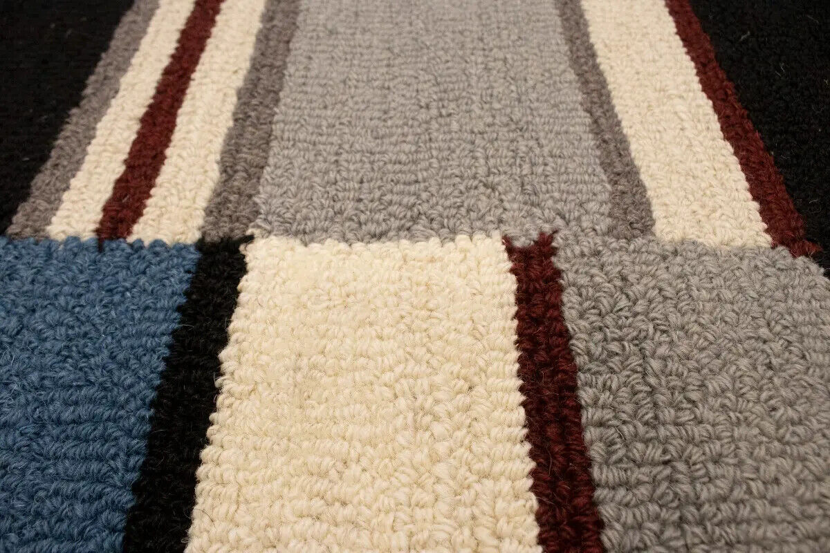 Hand-Tufted Modern Rug Plush 5X8 Multicolored