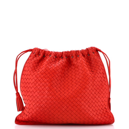 Bottega Veneta Drawstring Tassel Tote Intrecciato Nappa Medium