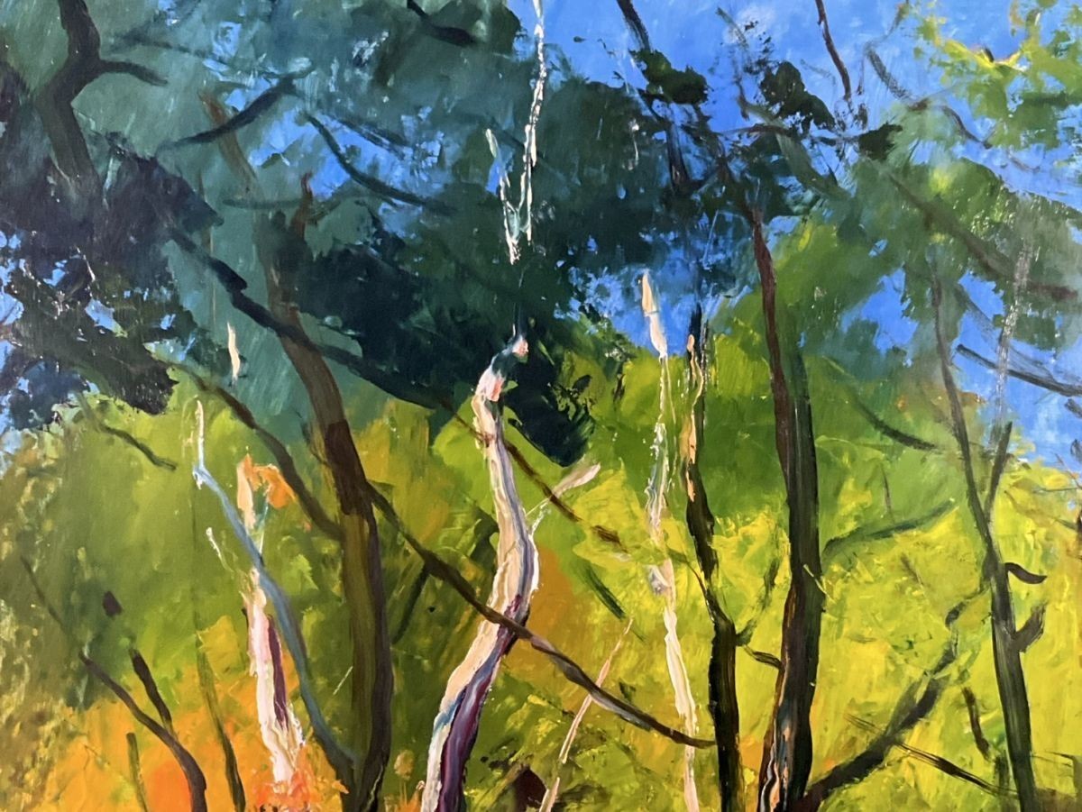 Laszlo Ridovics Original Oil Painting "Autumn" Hungarian Master Eastern Europe