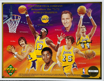 Jerry West Autographed 8X10 Basketball Photo (Uda)