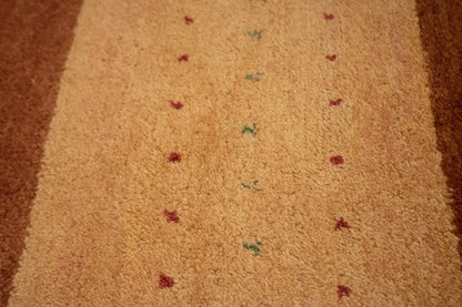 Handmade Gabbeh Rug Modern Tribal Stripes Design Wool Oriental Carpet 7X10 ft