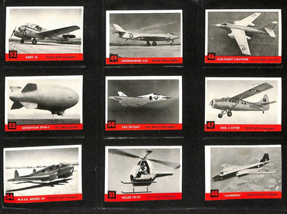 1956 Topps Jets Complete (1-240) Card Set With 2 Albums 195869