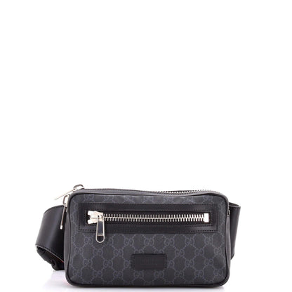 Gucci Soft Zip Belt Bag Gg Coated Canvas Small