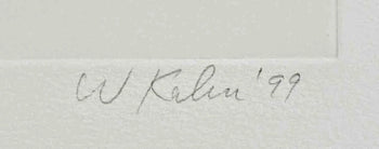 Wolf Kahn Southampton Barn Signed 