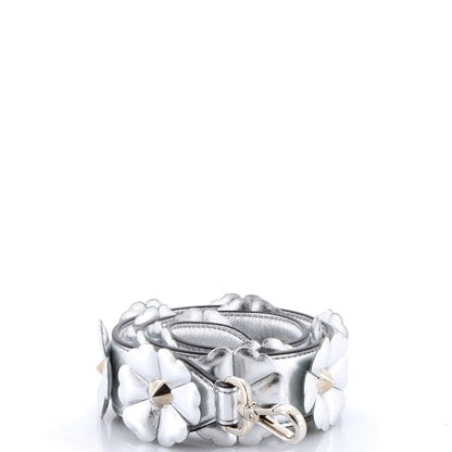 Fendi F Is Studded Flower Strap You Shoulder Strap Embellished Leather