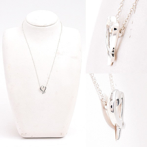 Tiffany & Co. Loving Heart Pendant By Paloma Picasso 1P Diamond Sv925