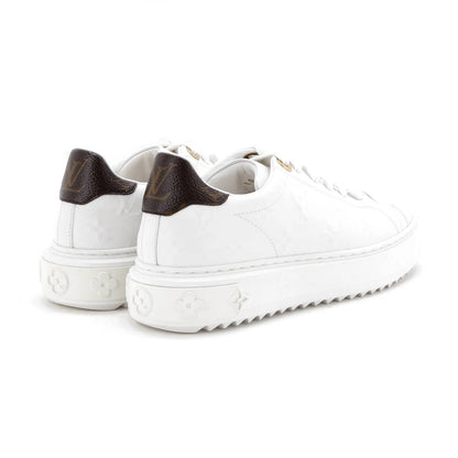 Louis Vuitton Women'S Time Out Sneakers Monogram Embossed Leather
