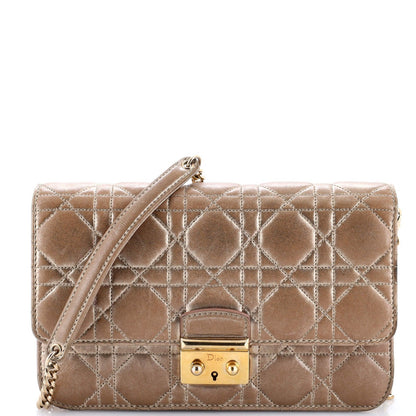 Christian Dior Miss Dior Promenade Pouch Cannage Quilt Lambskin Large