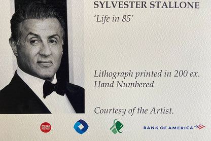 Sylvester Stallone 'Life In 85' Lithograph 200Ex. (Johnny Depp Jim Carrey)