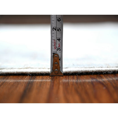 2'9"X19'6" Cloud Gray Afghan Angora Oushak Oversized Runner Oriental Rug