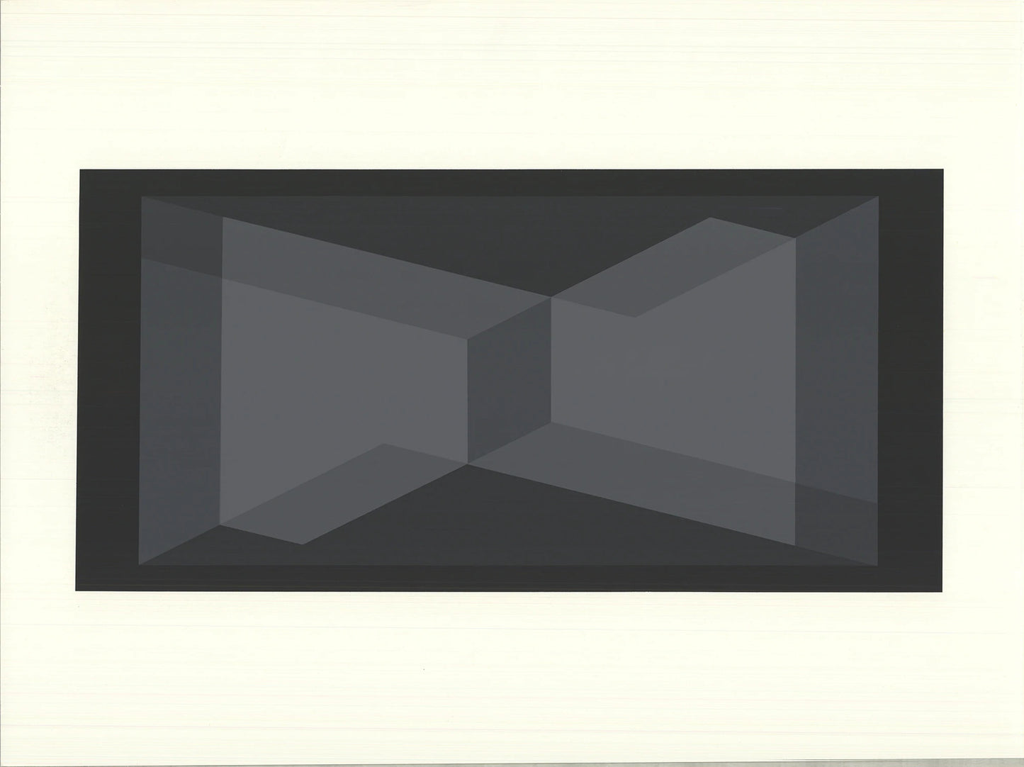 Josef Albers Formulation: Articulation Ix " Serigraph Abstract Blac