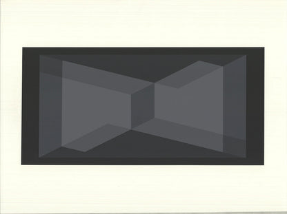 Josef Albers Formulation: Articulation Ix " Serigraph Abstract Blac