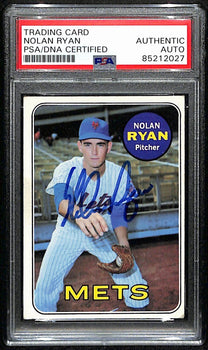 Nolan Ryan Hof Mets Signed/Autographed 1969 Topps