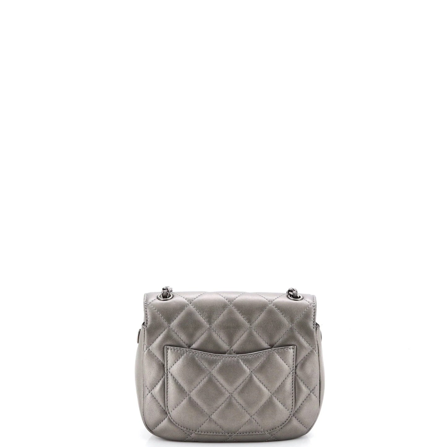 Chanel Cc Saddle Messenger Quilted Calfskin Mini
