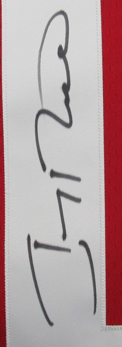 Jerry Rice Hof Autographed Red Mitchell & Ness Football Jersey 49Ers Fanatics