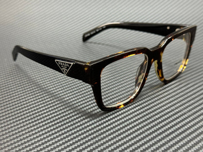 PRADA PR 08ZV 16R1O1 Tortoise Black Men's 52 mm