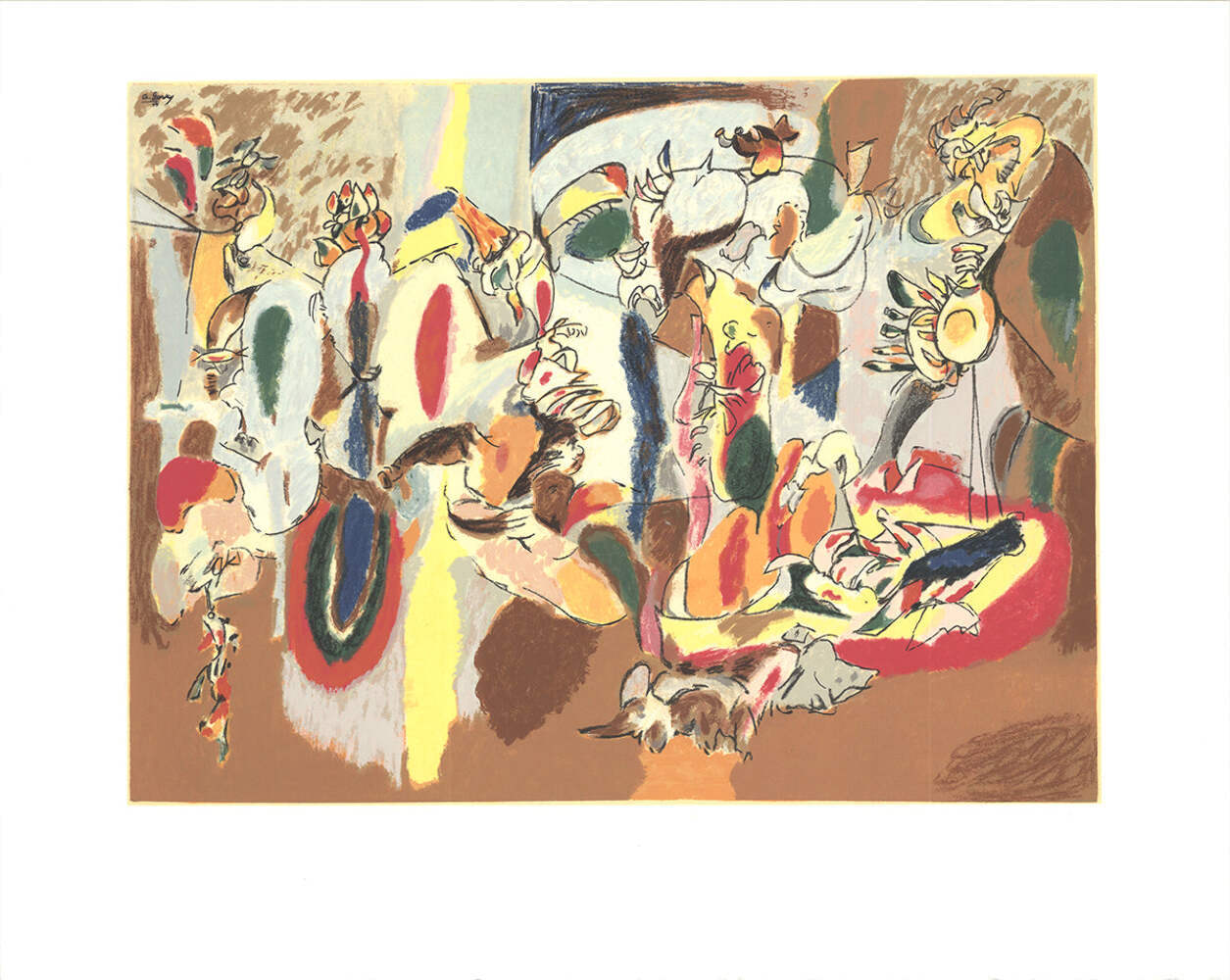 Arshile Gorky The Liver Is The Cock'S Comb " Serigraph Surrealism M