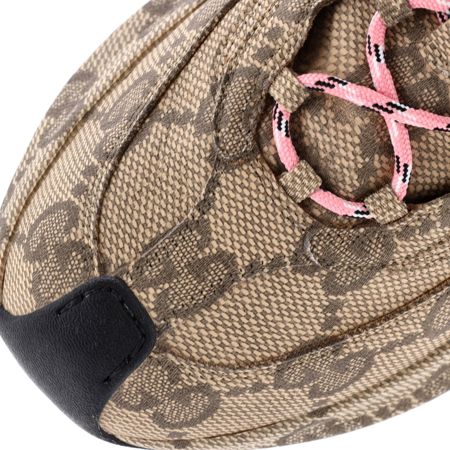 Gucci Women'S Run Sneakers Monogram Print Leather