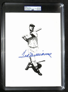 Ted Williams Signed/Auto 8X10 Photo/Print Red Sox