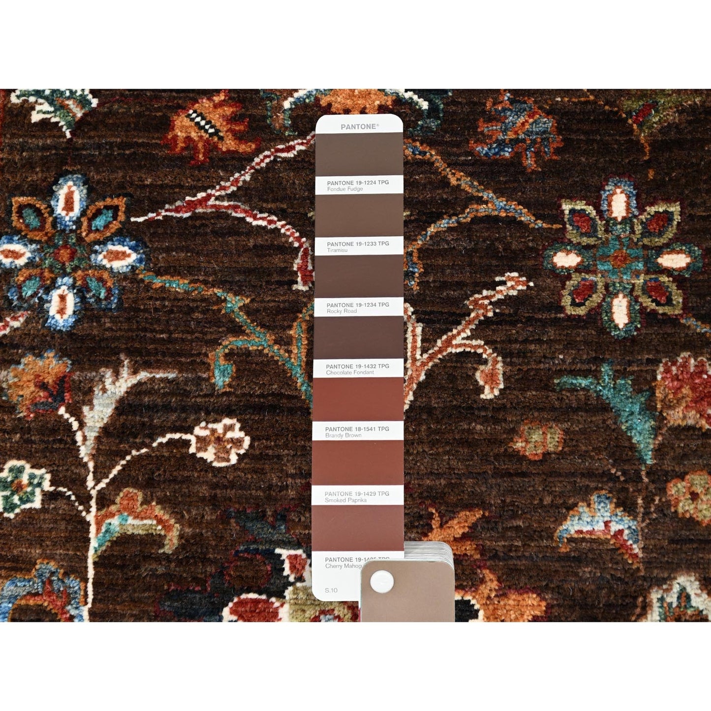 2'8"X8'6" Brown Pure Wool Afghan Sultani Oriental Runner Rug