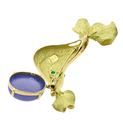 Ikeda Keiko   Brooch Colored Stone Emerald
