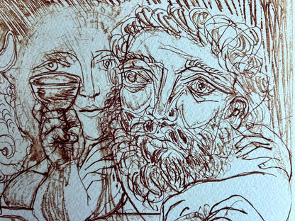 Pablo Picasso Lithograph Coa Signed Numbered Limited Edition In 180 Exe