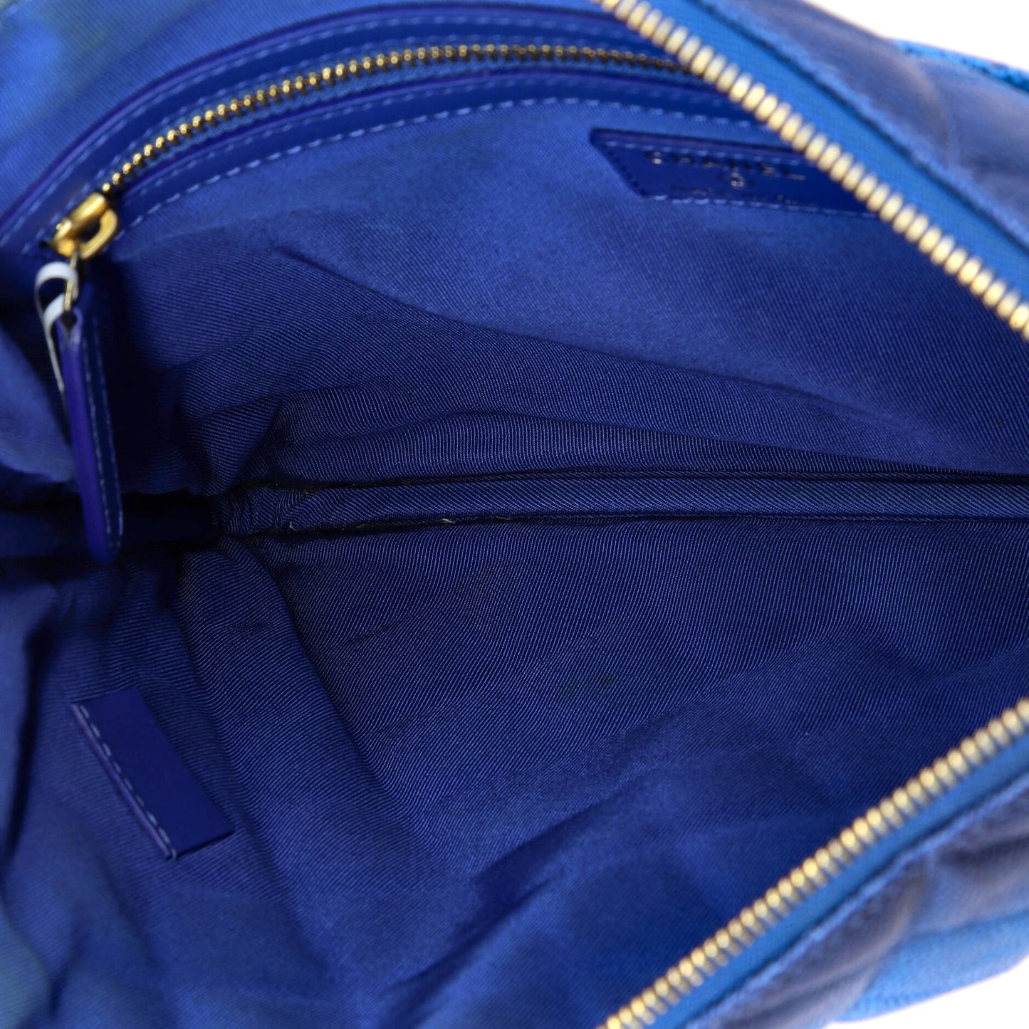 Chanel O Case Clutch Quilted Ombre Caviar Medium