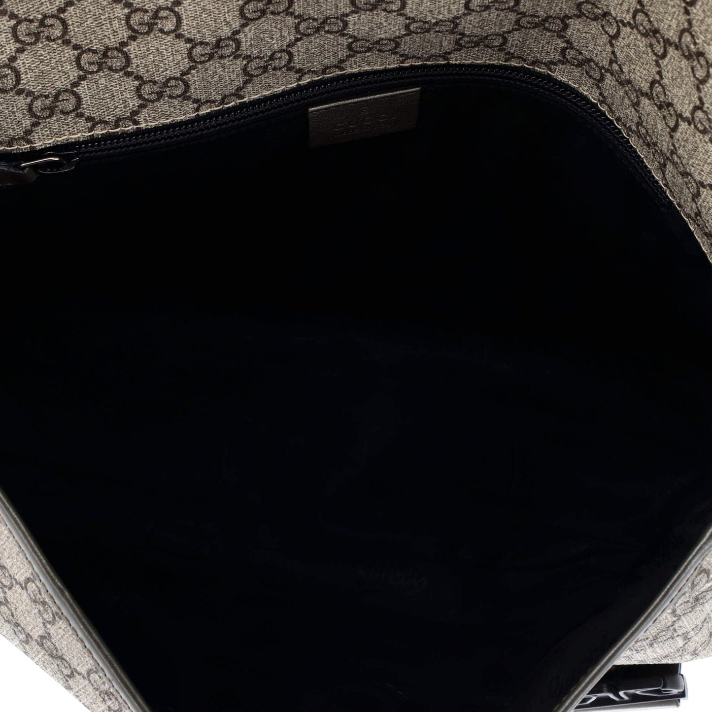 Gucci Double Buckle Messenger Bag Gg Coated Canvas Medium