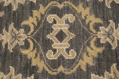 Hand-Knotted Transitional Rug Antique-Washed