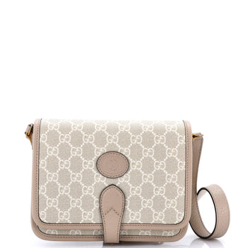 Gucci Interlocking G Patch Messenger Bag Gg Coated Canvas Mini
