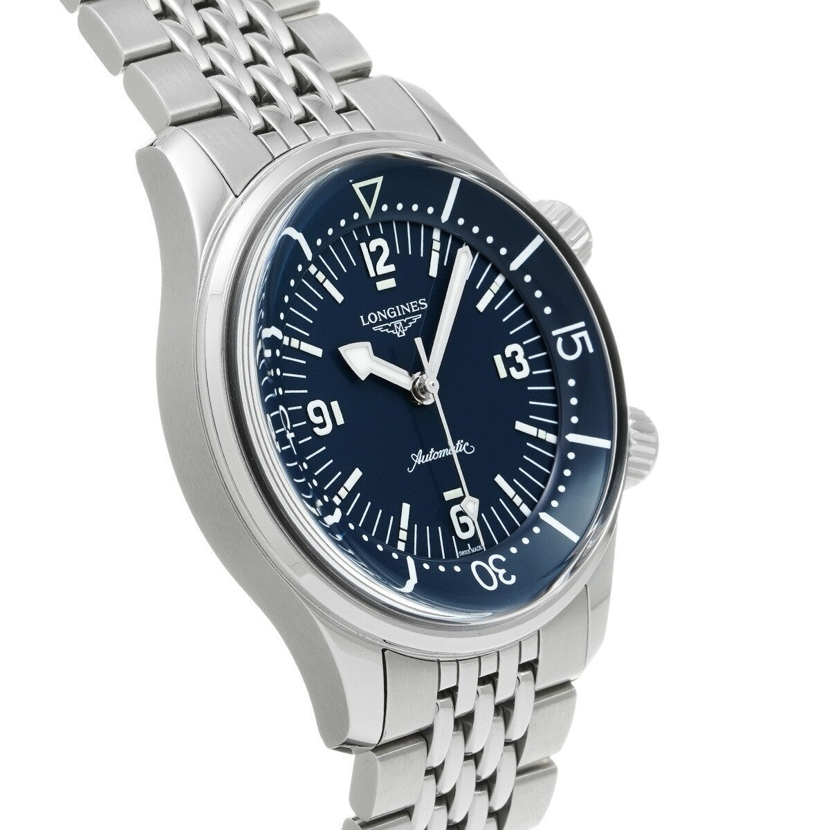 Longines Legend Diver L3.764.4.90.6 Blue Men'S Used Watch #61023