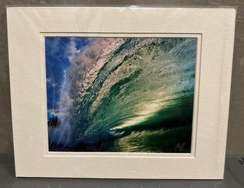Clark Little Signed Wave Photo Print - Matted 11X14