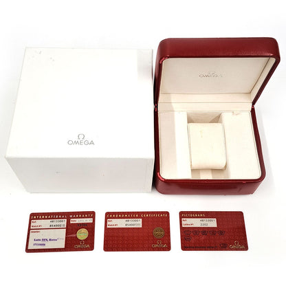 Omega Deville Prestige Coaxial 4813.30.01 White Men'S Used Watch #71014