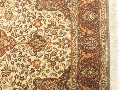 Decor 4X6 ft Handmade Agra Jaipur Rug Thick Pile Wool Oriental Carpet Floral