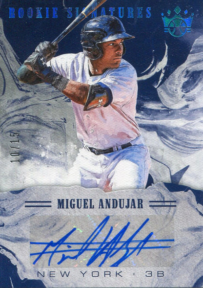 Miguel Andujar Autographed 2018 Panini Donruss