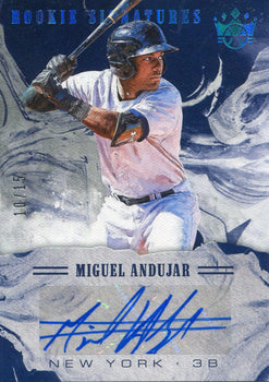 Miguel Andujar Autographed 2018 Panini Donruss
