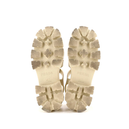 Prada Women'S Monolith Cage Platform Sandals Rubber