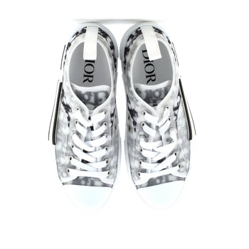 Christian Dior Men'S B23 Cap Toe Low-Top Sneakers Oblique Technical Canvas