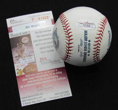 Bill Wight Signed/Auto Yankees 100Th Oml Baseball