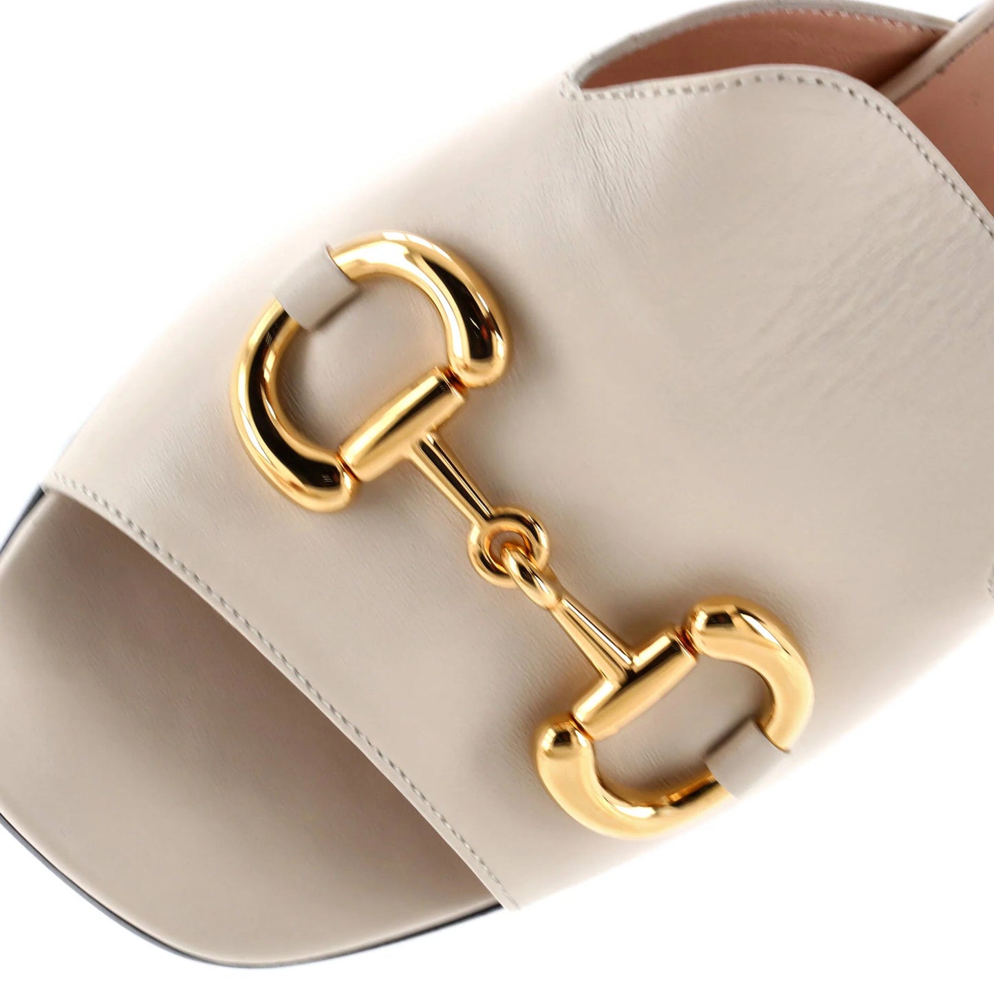 Gucci Women'S Horsebit Block Heel Sandals Leather