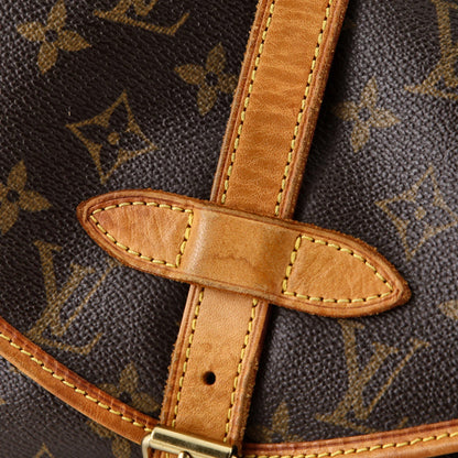 Louis Vuitton Saumur Handbag Monogram Canvas 30