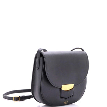 Celine Trotteur Crossbody Bag Grainy Leather Small