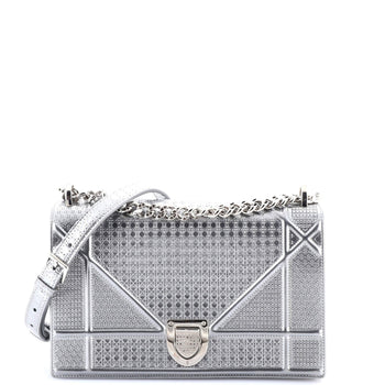 Christian Dior Diorama Flap Bag Cannage Embossed Calfskin Medium