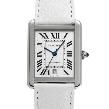 Cartier Tank Solo Xl W5200027 Silver Men'S Used Watch #61223