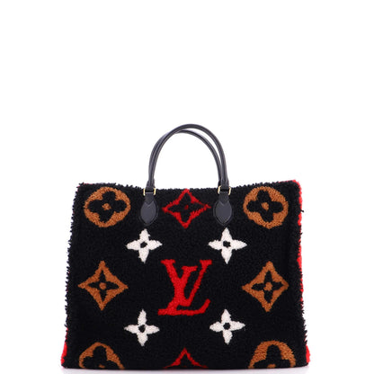 Louis Vuitton Onthego Tote Monogram Giant Teddy Fleece Gm