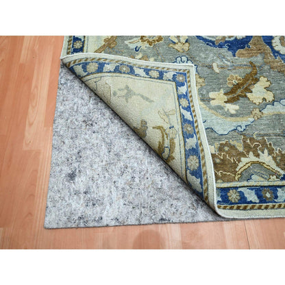 Rug 9'2"x12'3" Chiffon White Polonaise Czartoryski Hand Knotted 100% Wool