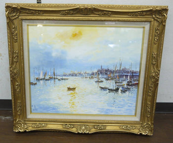 Yves Chaix Reflet De La Mer Original Oil Painting 8F Seascape Impressionist