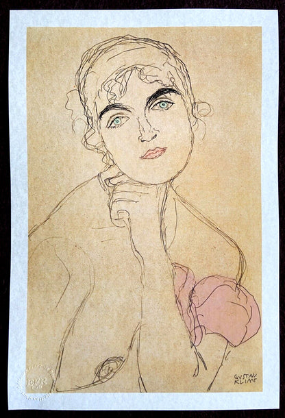 Gustav Klimt Lithograph Numbered By Hand Signed Op - Egon Schiele Edvard Munch