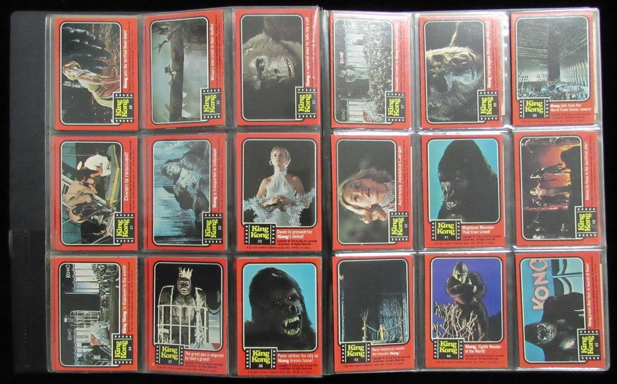 1976 Topps King Cong Complete 55 Card Set 11/11 Stickers 197530